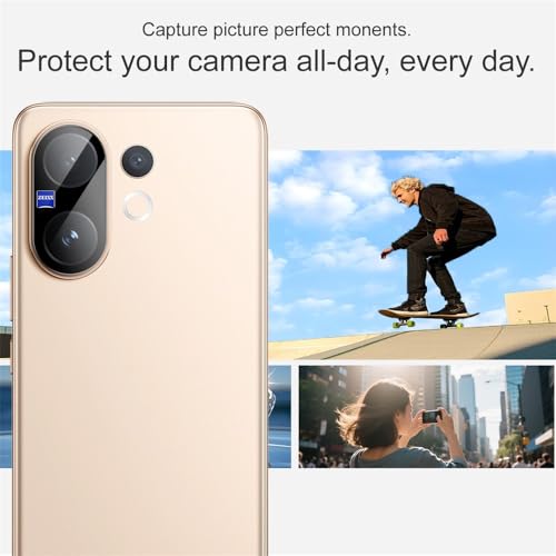 Image of FabeKee Camera Lens Protector Compatible With Vivo V60 5G 9H Tempered Glass, Anti-Scratch, HD Clear, Easy Installation, Ultra-Thin Camera Lens Protection