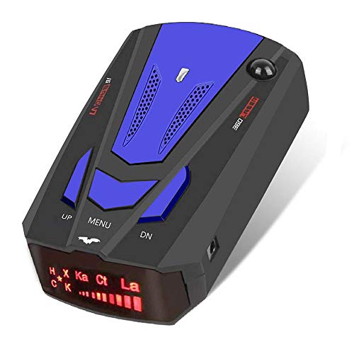 Radar-Detector,Sosanping Laser-Auto-360-Degree-Detection, Voice-Prompt-Speed, Vehicle-Speed-Alarm-System,City/Highway Mode,LED-Display for Cars(FCC)