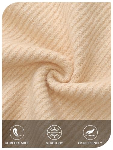 MEROKEETY Women's Sweaters 2025 Fall Trendy Lace Button Up Long Sleeve Casual Crewneck Winter Pullover Tops4