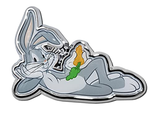 Image of Elektroplate Looney Tunes Bugs Bunny All Metal Emblem for Cars, Trucks, and All Auto | Universal Fit at 3.6 inch x 2.5 inch | Weatherproof