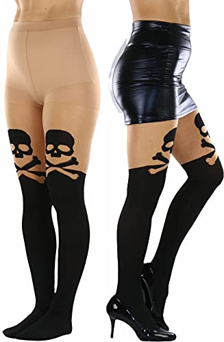 Image of ToBeInStyle Women's Cute Thigh High Printed Character Tights