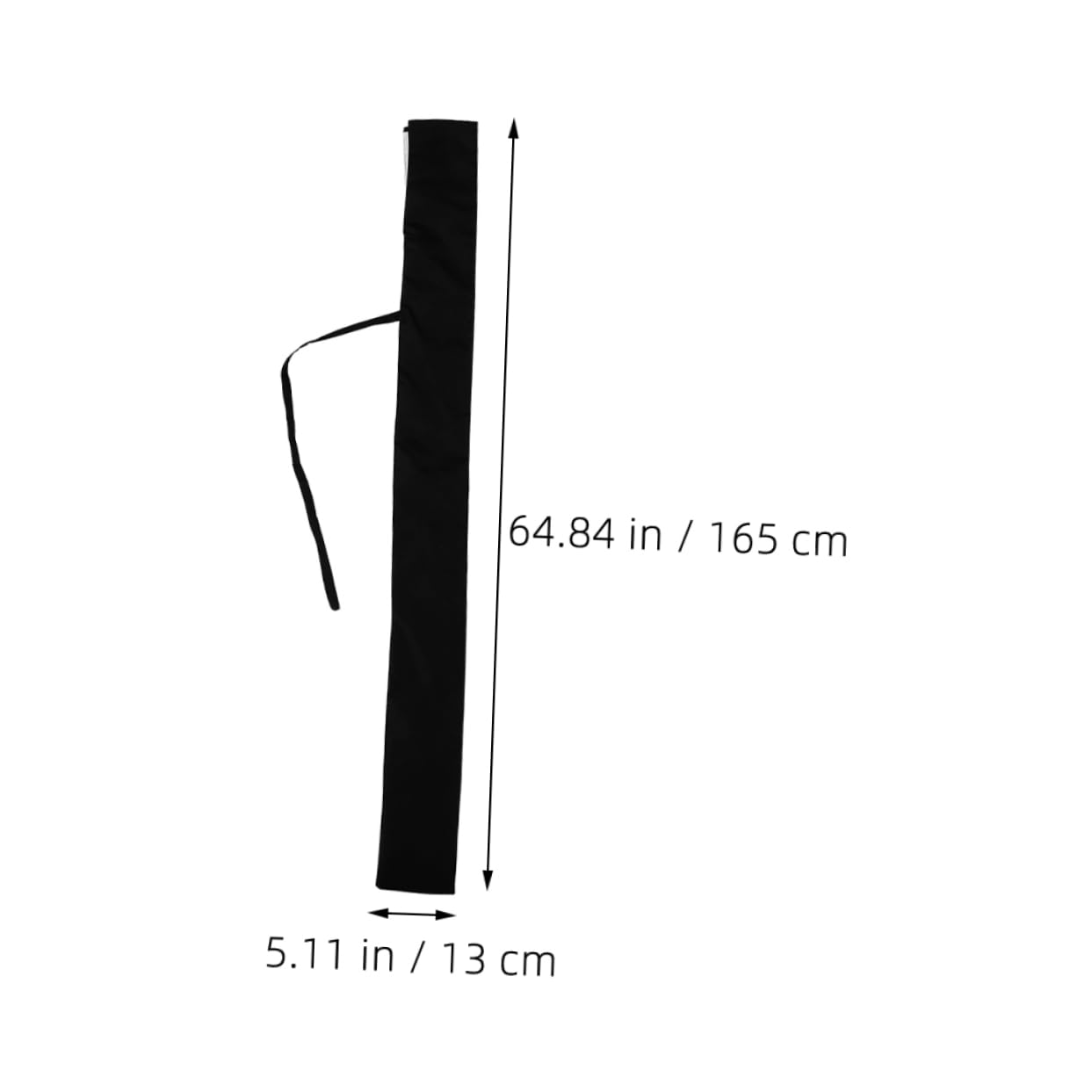 Toddmomy Stylish Pouch Japanese Bag Black Fabric Holder Storage Case Organizer Pouches