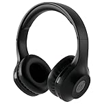 Wireless fm Radio Headphones,Rechargeable and Portable Personal fm Radio Headphones with Best Reception for Jogging, Mowing, Cycling, Meeting FM Receiver (Black)