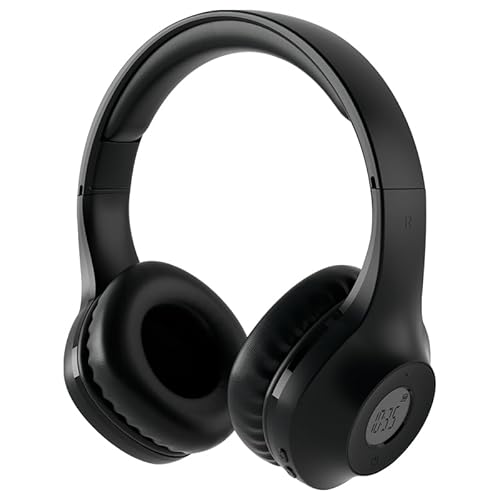 Wireless fm Radio Headphones,Rechargeable and Portable Personal fm Radio Headphones with Best Reception for Jogging, Mowing, Cycling, Meeting FM Receiver (Black)