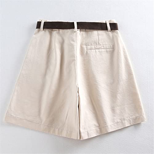 Short chic blanc taille haute ajusté anti-silhouette fatiguée