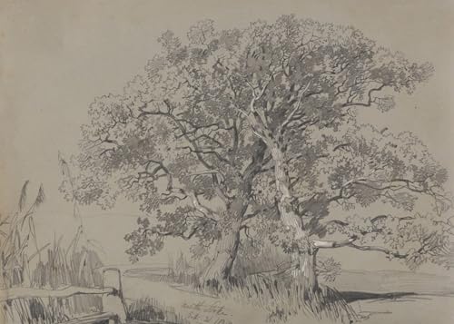Toile moderne North Stoke Edward Lear - Peinture de salon haute définition 60x90cm