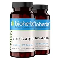Q10 Kapseln – 200 Stück hochdosiert mit Coenzym Q10 und Zink für den Zellschutz vor oxidativem Stress sowie normalen Säure-Basen- und Kohlenhydrat-Stoffwechsel von BIOHERBA PZN 17190134