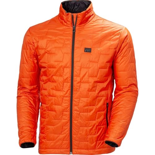 Helly-Hansen Lifaloft Insulator Ski Jacket for Men - Lightweight, Water-Resistant & Windproof with Handwarmer Pockets, 300 Patrol Orange - X-Large