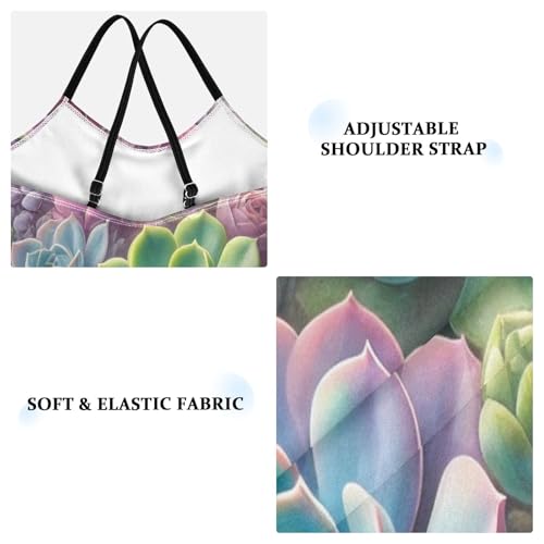 Colorful Succulent Plants Girls Swimsuit Bathing Suit Swimwear Summer Beach One Piece Swimsuits3