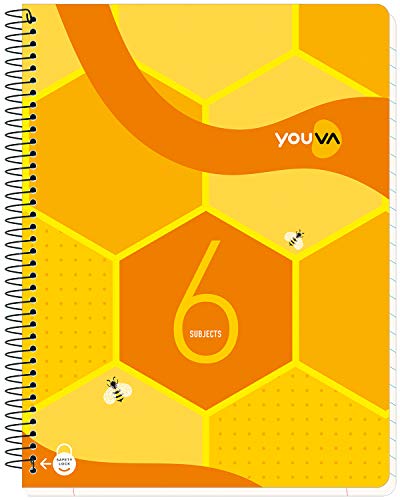 Image of YOUVA Navneet Six Subject Book Spiral | 20.3 cm X 26.7 cm | Single Line | 300 Pages