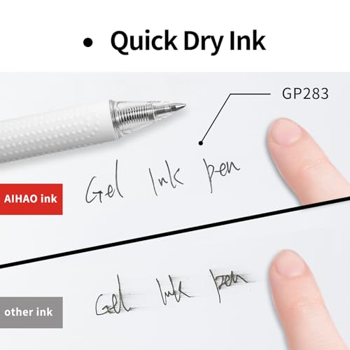 Bolígrafos de tinta gel retráctiles AIHAO multicolor 8 unidades miniatura 5