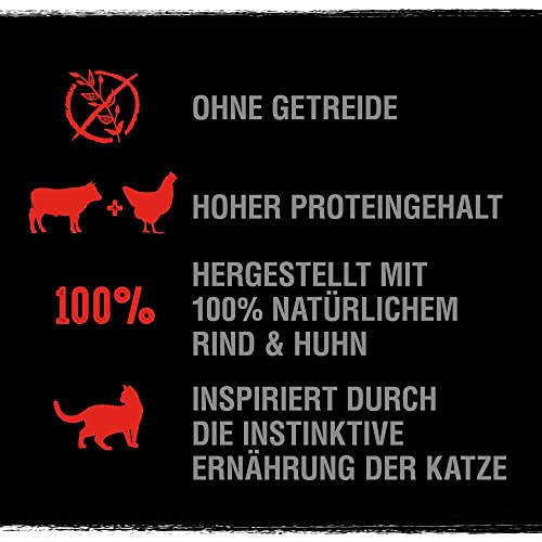 CRAVE Alleinfuttermittel für ausgewachsene Katzen - Tiernahrung., Brown, 750 g (6er Pack)