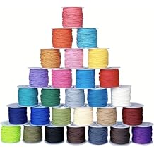 30 Rolls Wax String for Bracelet Making, Waxed Thread Bracelet Cord, Waxed Polyester Cord Bracelet Rope for Jewelry Making, DIY Bracelets, Necklace Making and Macrame
