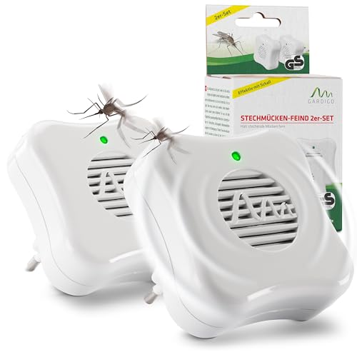 GARDIGO® Mückenstecker - 2er Set | Mückenvertreiber für 25m² | Mückenabwehr für das Haus und die Wohnung | Schädlingsbekämpfer für die Steckdose | Anti Mücken Lampe | Insektenabwehr GARDIGO® Mückenstecker - 2er Set | Mückenvertreiber für 25m² | Mückenabwehr für das Haus und die Wohnung | Schädlingsbekämpfer für die Steckdose | Anti Mücken Lampe | Insektenabwehr