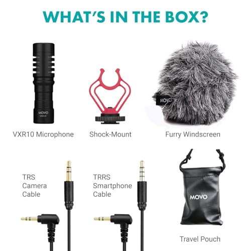 Image of Movo VXR10 Universal Shotgun Mic for Camera