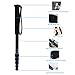 A 222 Aluminum Alloy Tripod Monopod Base, High Strength Magnesium Alloy Pin Tube, International Standard Screw, Anti Dust Locking System, Compatible with SLR Camera, Hydraulic