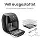 Chefman Multifunktionale Digitale Heißluftfritteuse + Rotisserie, Dörrautomat, Konvektion, 17 Touchscreen-Voreinstellungen, XL 10L Familiengröße, Automatische Abschaltung, Großes Sichtfenster, Schwarz