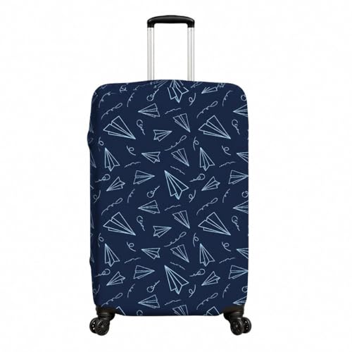 Image of Printed Luggage Cover for Traveling Bag & Suitcase - Stretchable & Scratchproof Trolley Protector with Velcro Lock & Lightweight Washable Material(Suitcase Not Included, Only Cover in Product)