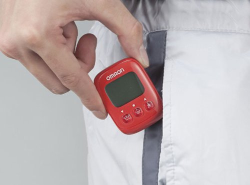 Amazon | オムロン(OMRON) 歩数計 WellnessLink レッド HJ-326F-R