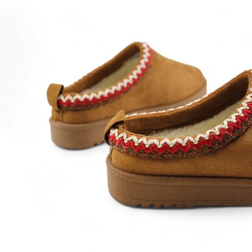 Kids & Girls Mini Low Ankle Boot Fur Lined Warm Slipper Shoes3