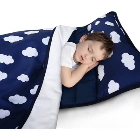 Biloban Toddler Nap Mat with Pillow Cover