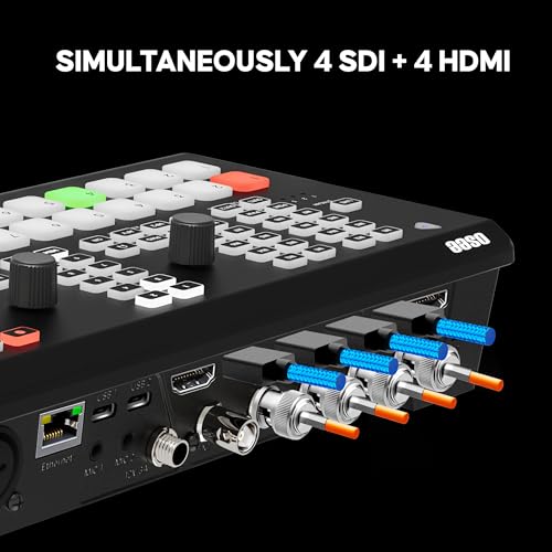 Image of Osee GoStream Duet 8 ISO Live Streaming Video Switcher, 4 HDMI & 4 SDI | 4K In / 1080p Out, SRT /RTMP /NDI HX, Dual XLR Audio, Triple Streaming & Multi-view, for Corporate AV, Education & Live Events