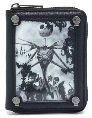 The Nightmare Before Christmas Jack Spiral Hill Wallet BLACK One Size