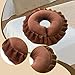 OIIBWQ Face Down Pillow, Face Cradle, Massage Headrest for Bed Prone Down, Support Equipment for, Brown
