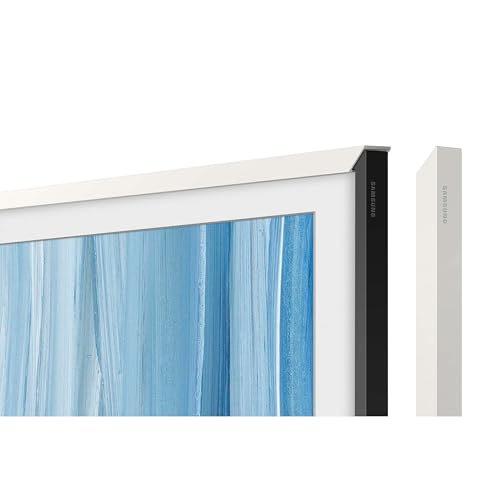 Samsung 85" The Frame Customizable Bezel (2026 Model), Magnetic, Easy Installation, VG-SCFH85WTBZA, Modern White