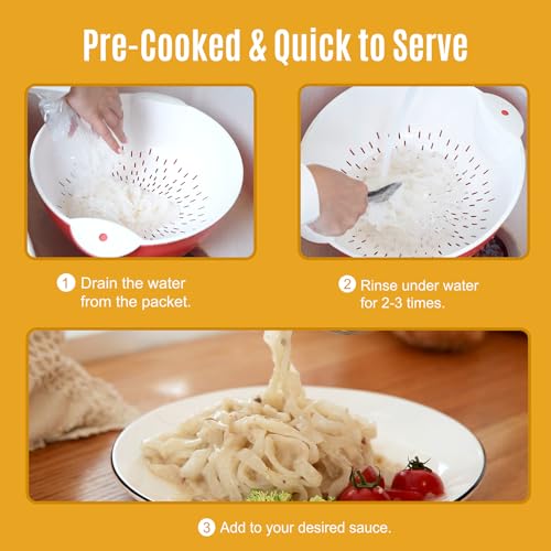 Image of Hethstia Konjac Noodle Low-Carb Fettuccine Shirataki Noodles Keto Low Calorie Pasta Gluten Free, Vegan, Paleo-Friendly (5 oz, 10-Pack)