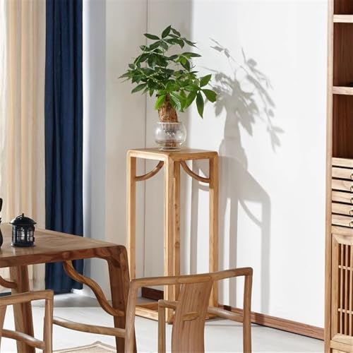 Étagère à bonsaï en bois pour salon de thé et table d'appoint de style zen
