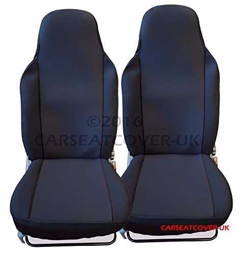 Luxury BLACK CAR SEAT COVERS PROTECTORS- 2 x Fronts
