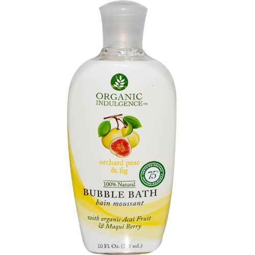 Organic Indulgence Bubble Bath,Og,Pear and Fig 10 oz