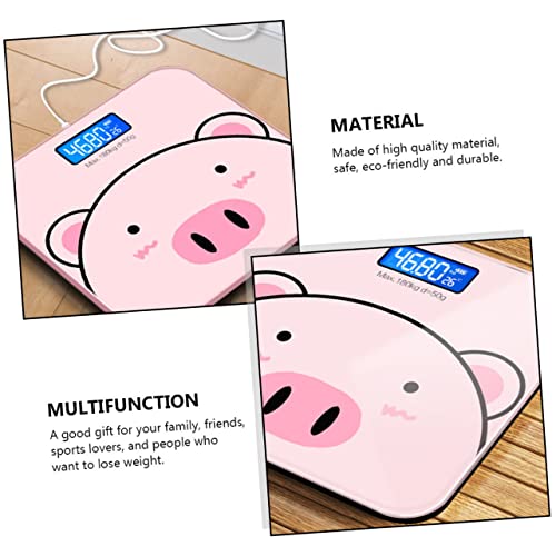 Báscula digital SHERCHPRY para baño color rosa miniatura 4