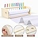 Beright Wooden Tabletop Paper Roll Dispenser, not with Paper, Suitable Size for 11.8