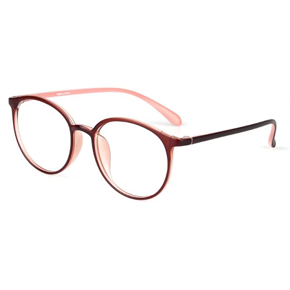 Damskie Okulary Do Czytania Blokujące Niebieskie Światło, Okulary Do Czytania Z Dwuogniskową Oprawką W Stylu Retro, Do Dali I Bliży Dwufunkcyjne Okulary Do Czytania Na Komputerze/Brown/1.0 *