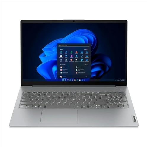 Image of Lenovo V15, AMD Ryzen 5 7520U, 16GB RAM, 512GB SSD, WUXGA 15.6 inch (39.62cm), DOS, Arctic Grey, 1.63Kg, 83CQA01BIN, 250 Nits, Antiglare, 1Y Warranty, Laptop