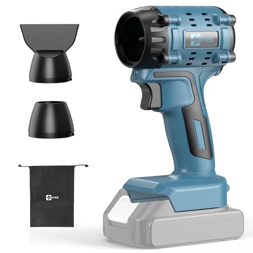 Ventola compatibile con batteria Makita da 18 V, motore senza spazzole ad alta velocità, soffiatore per foglie, per campeggio, pulizia e officina (batteria non inclusa)