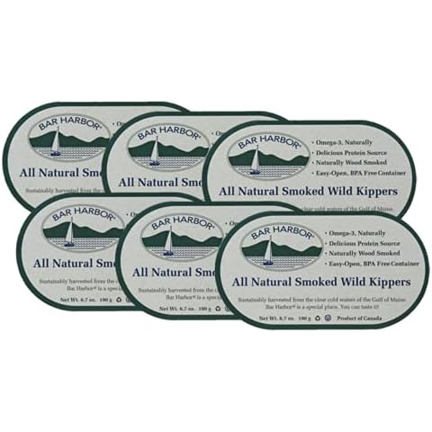 Bar Harbor Wild Smoked Kippers, 6.7 oz. (Pack of 6) Cover