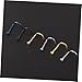 BESPORTBLE 6PCS Stainless Steel Nose Studs Unisex Flat Head Screw Nose Rings for Women Men Fashion Piercing Jewelry in Silver Black Gold Blue Colorful Rose Gold