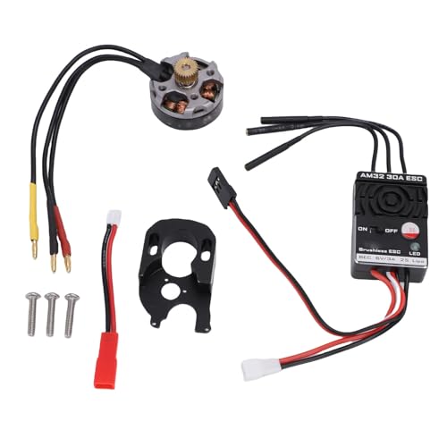 Moteur sans balais haute vitesse combo ESC 30A aluminium pour voiture chenille RC SCX24