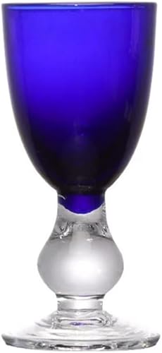 WZYYCV Beer Stein PEKJI Blauwe Wijnglas Lange Stengel Glas Witte Wijnglas Creatieve Kleine Bier Mok 35ml/1.2oz voor Thuis Pint Glazen