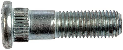 Dorman (610-369.1) M12-1.50 and 46mm Long Serrated Wheel Stud - Dorman Wheel Stud 610-369.1 - WHEEL BOLT - M12-1.50 Serrated Wheel Stud - 14.99mm Knurl, 46mm Length - Wheel Bolt - Wheel Stud - These wheel lug studs are made of carbon steel and tested to demanding automotive industry standards to ensure strength, longevity and safety. - Chrysler 2008-93, Dodge 2007-93, Plymouth 2001-93