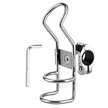 Terisass 2Pcs Fishing Rod Holders Stainless Steel Fishing Rod/Pole Rack Holder Rail Mounted Clamp on Rod Holder for Fishing Boat Kayak Marine 26mm 32mm (26MM)