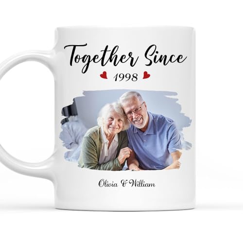 Mug de pareja personalizado Wrappiness vidrio 11 oz miniatura 1