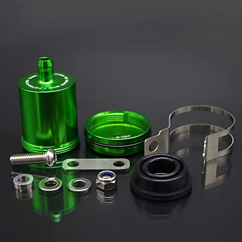 Motorrad-Bremsöldose mit Halter, TOTMOX-Bremszylinder-Flüssigkeitsbehälter aus Aluminiumlegierung, schwarzer vorderer hinterer Kupplungsbehälter-Ölflüssigkeitsbecher