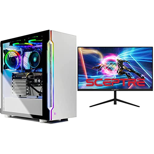 Skytech Gaming Archangel Gaming Computer PC Desktop with Sceptre 25