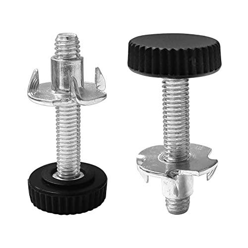 cyclingcolors 4x Adjustable Leveling Feet M4 M5 M6 Threaded Foot Knurled Screw + T Nut Furniture leg (M6x20) - Image 2