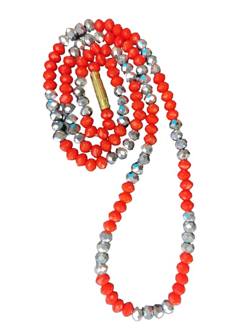 Traditional Crystal Moti Mala Stone Beads Girls and Women/Size 18 inch JRG1N (Oxidized) (B0C3GX99WL) Amazon Price History, Amazon Price Tracker