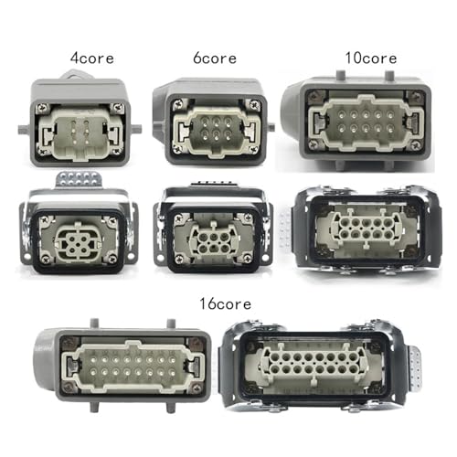 Conector resistente HE de 20 pines top line con aleación anti-corrosión y sellado hermético 3
